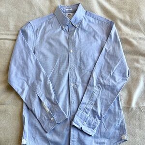 J. Crew Thomas Mason poplin button-down collar shirt in light blue